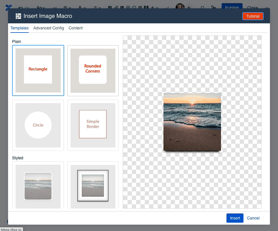 gif - selecting between different templates